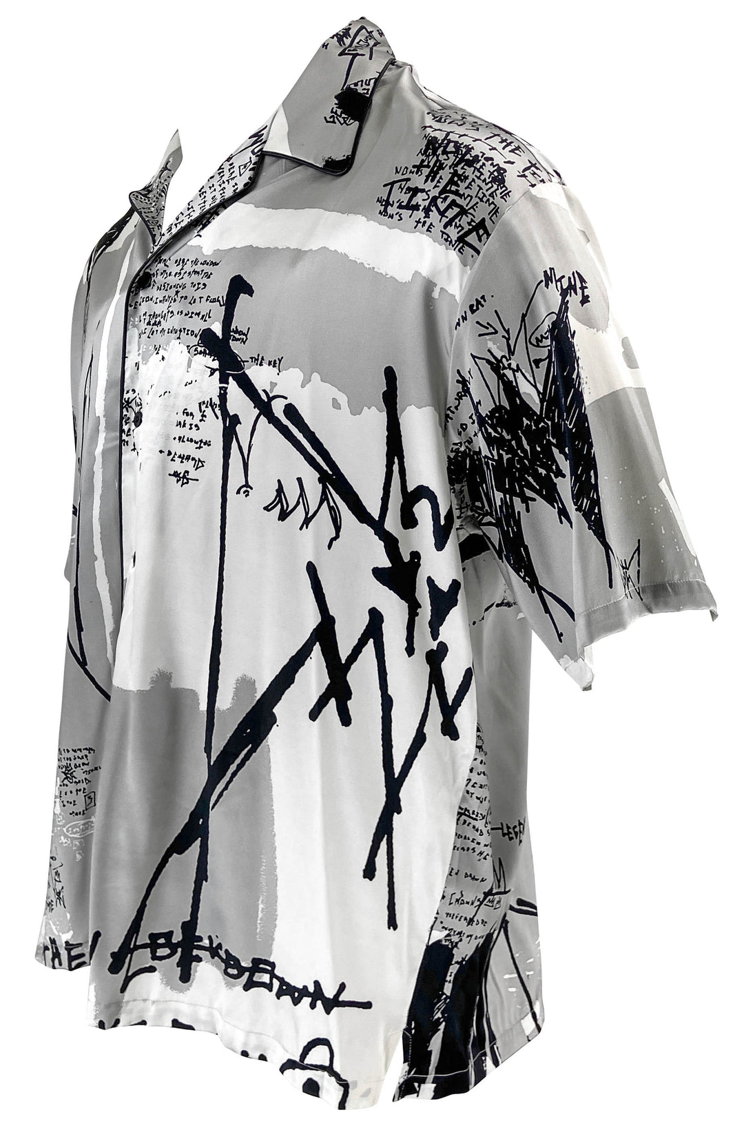 Marc Jacques Burton "MJB" Bowling Shirt in MJB Graffiti - Discounts on Marc Jacques Burton at UAL