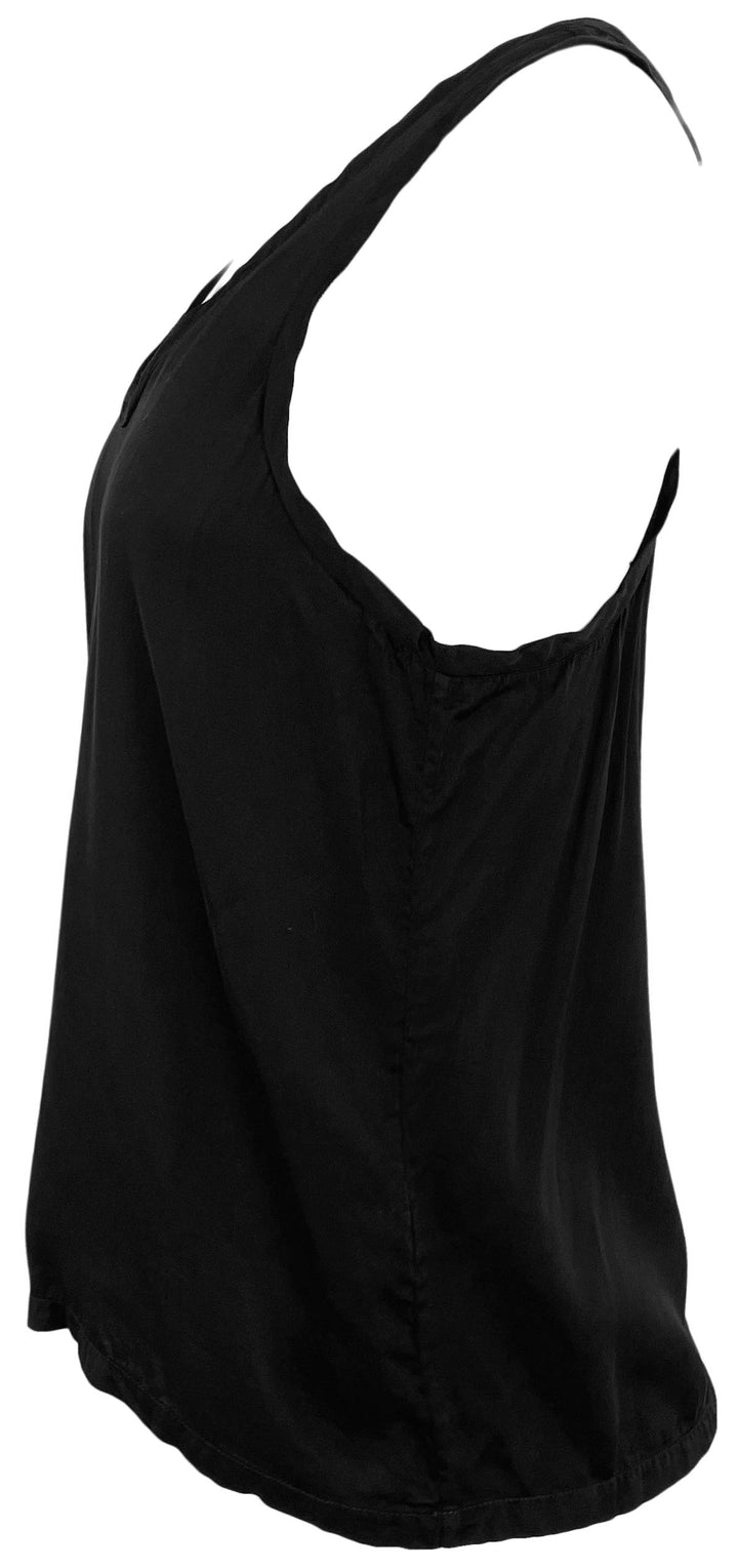 Nili Lotan Melissa Racerback Tank in Black - Discounts on Nili Lotan at UAL