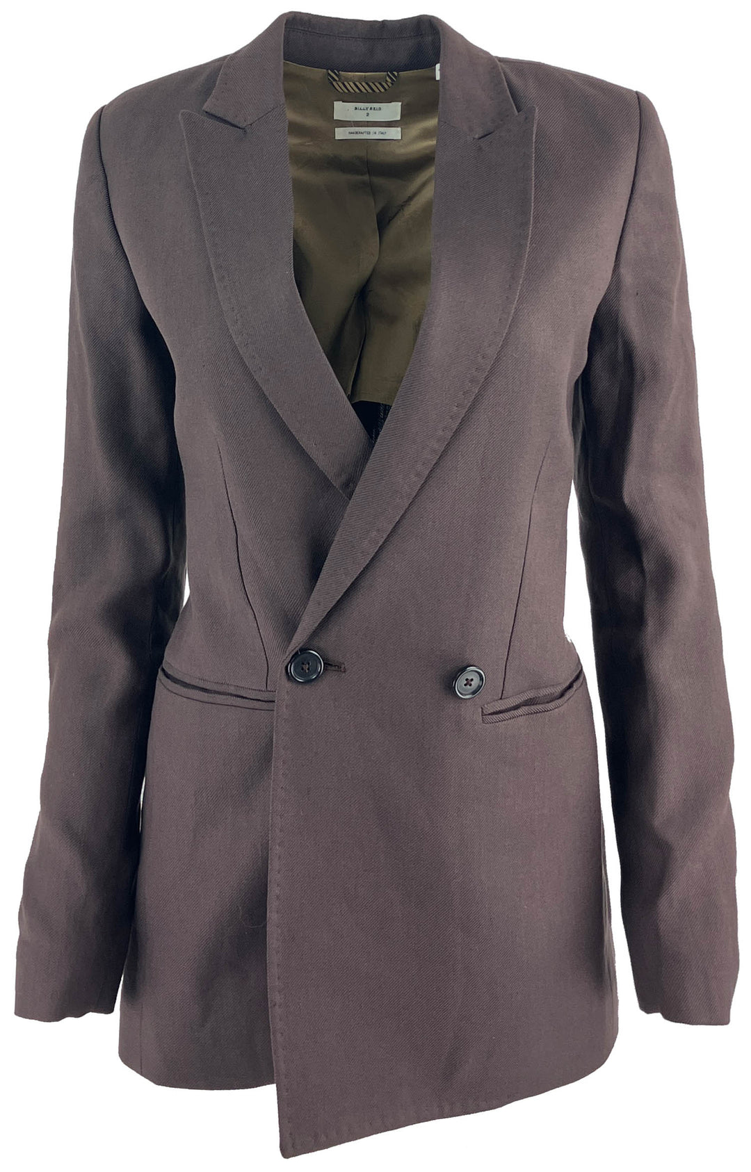 Billy Reid Double Breasted Blazer in Chocolate Brown - Discounts on Billy Reid at UAL
