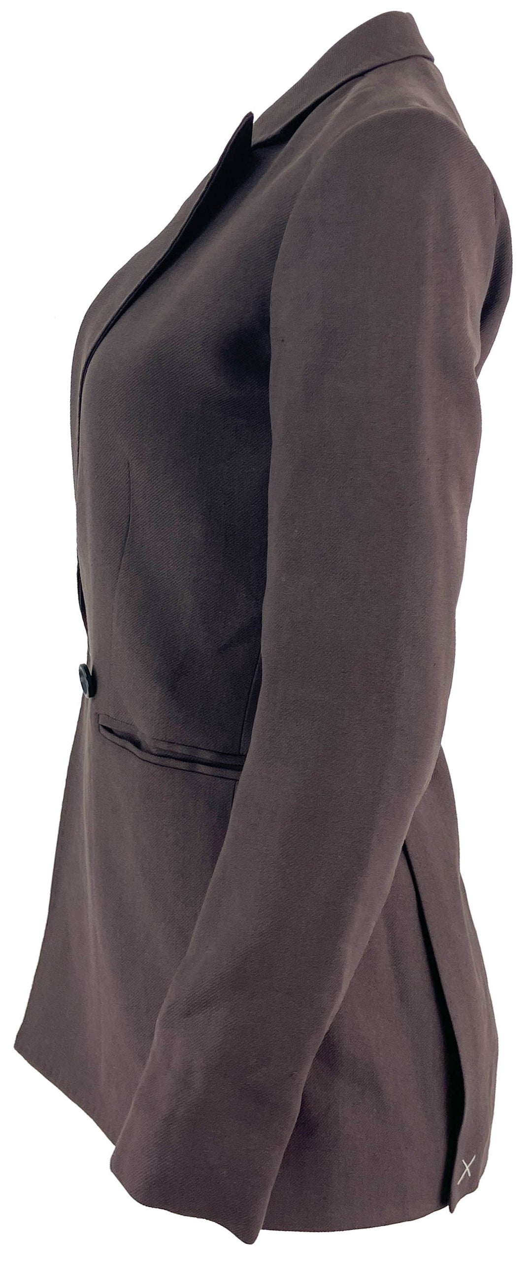Billy Reid Double Breasted Blazer in Chocolate Brown - Discounts on Billy Reid at UAL