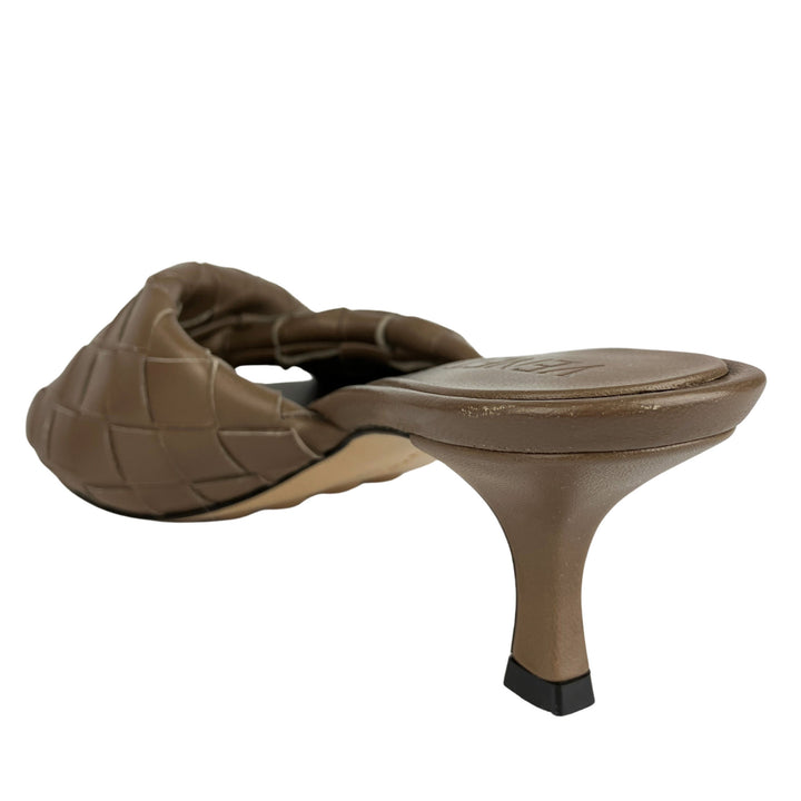 Bottega Veneta Blink Sandals in Pinecone - Discounts on Bottega Veneta at UAL