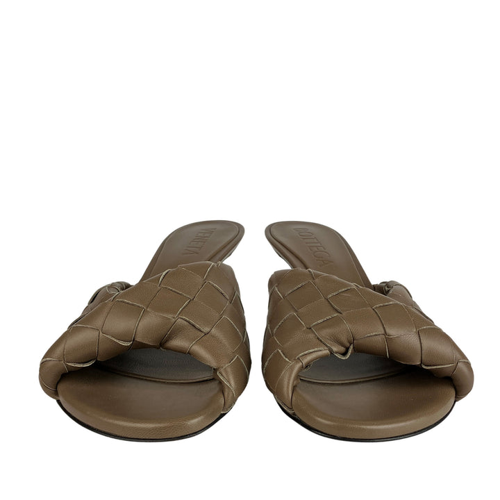 Bottega Veneta Blink Sandals in Pinecone - Discounts on Bottega Veneta at UAL