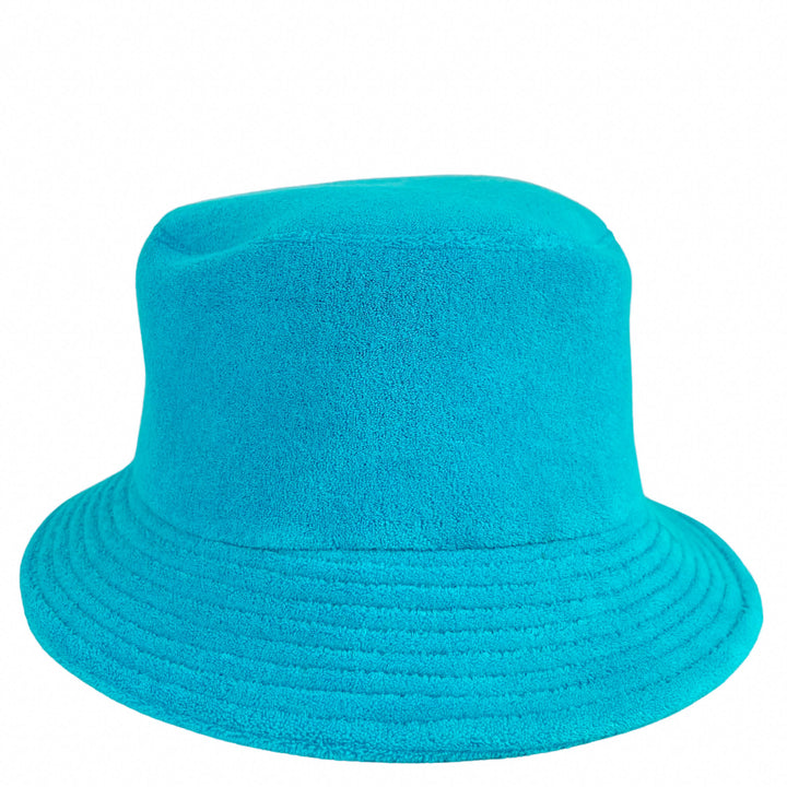 JW Anderson Terry Towel Bucket Hat in Turquoise - Discounts on JW Anderson at UAL