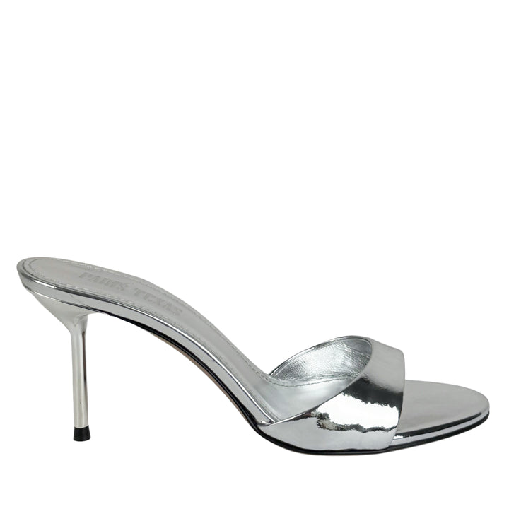 Paris Texas Lidia Mules in Silver