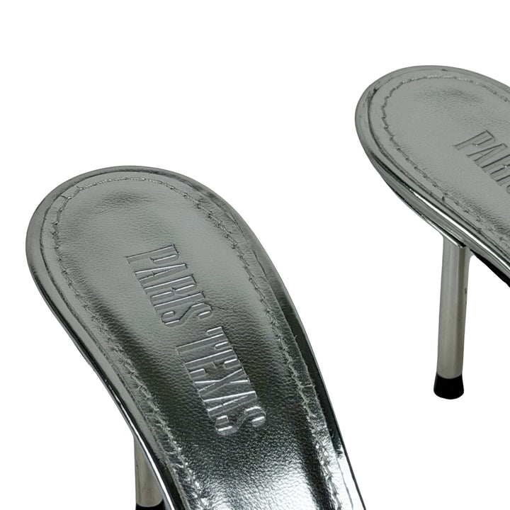 Paris Texas Lidia Mules in Silver