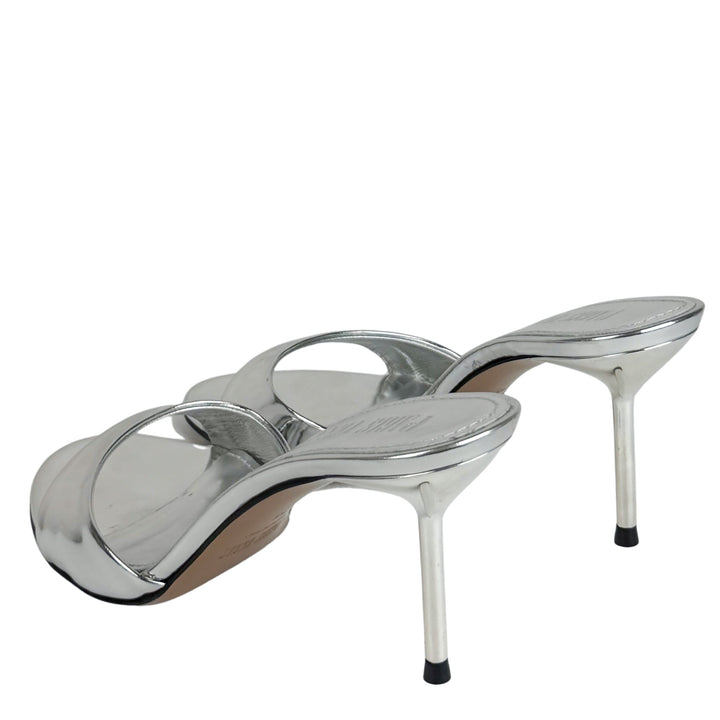 Paris Texas Lidia Mules in Silver