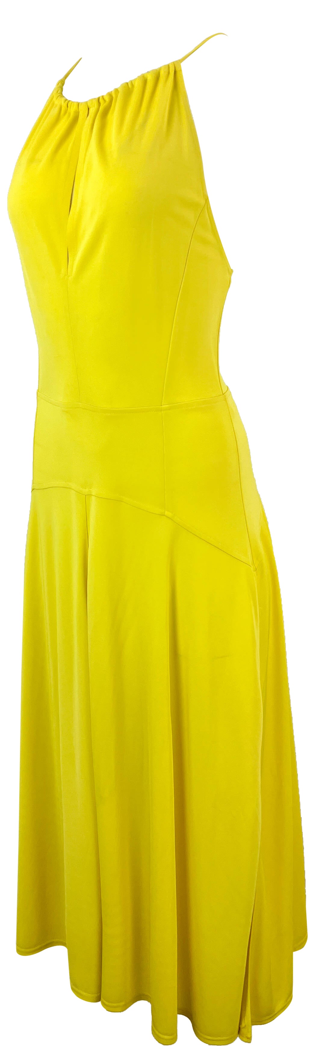 Câllas Cosima Jersey Midi Dress in Yellow - Discounts on Callas Milano at UAL