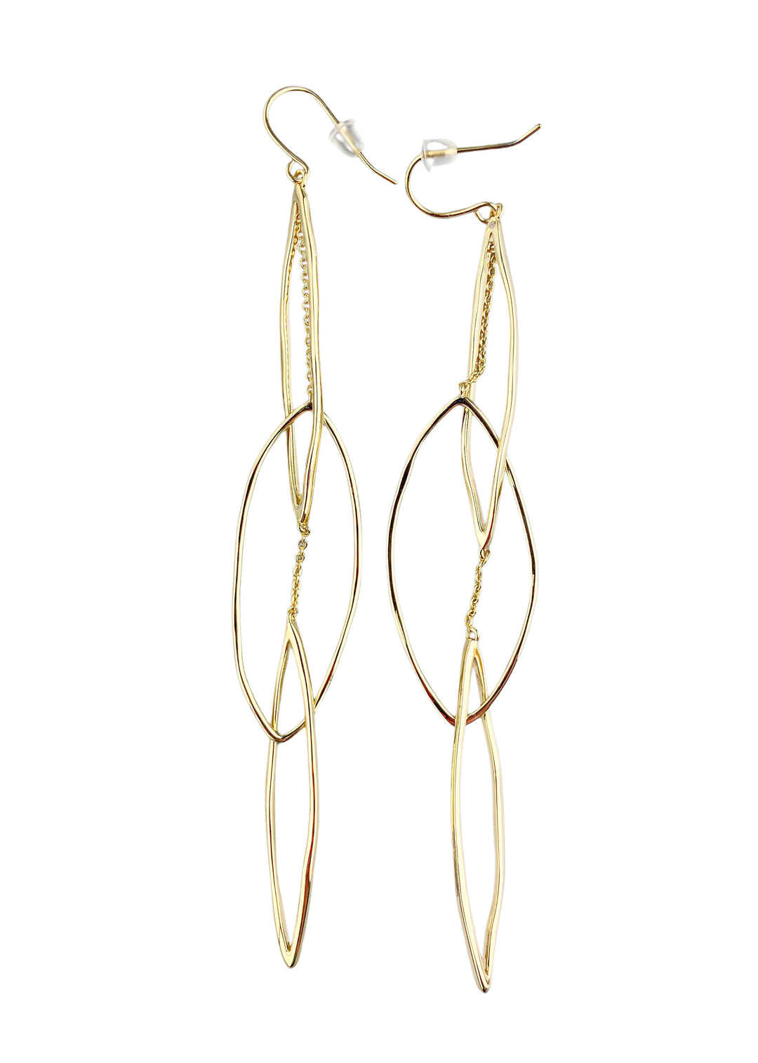 Gorjana Kellen Interlocking Drop Earrings in Gold - Discounts on Gorjana at UAL