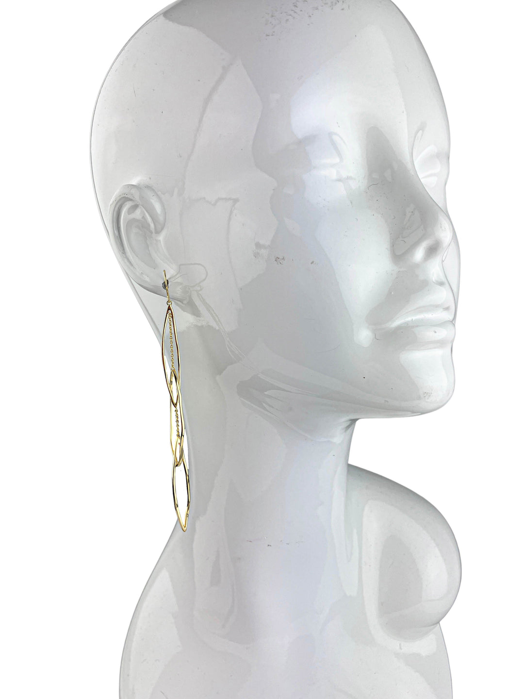 Gorjana Kellen Interlocking Drop Earrings in Gold - Discounts on Gorjana at UAL