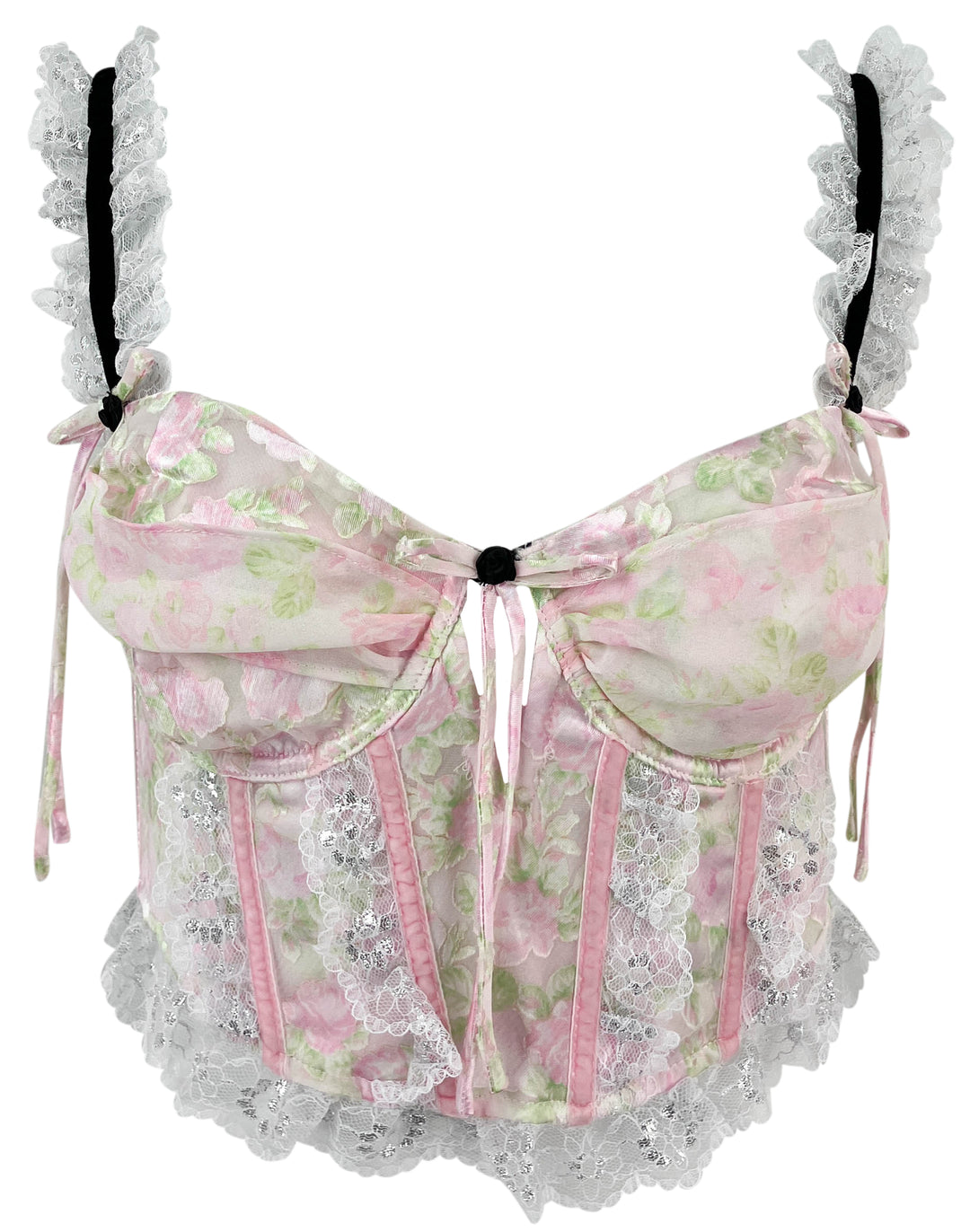 For Love & Lemons Winifred Bustier Top in Pink - Discounts on For Love and Lemons at UAL