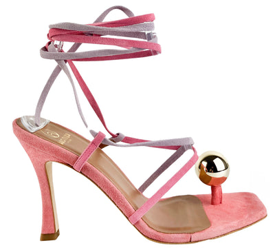 Brother Vellies Globe Heels in Flamingo - Discounts on Brother Vellies at UAL