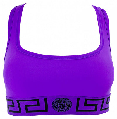 Versace Sports Bra in Dark Orchid - Discounts on Versace at UAL