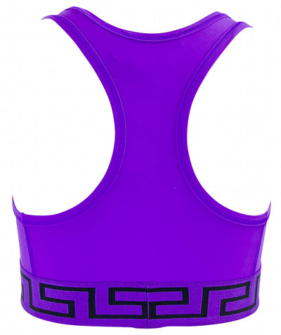 Versace Sports Bra in Dark Orchid - Discounts on Versace at UAL