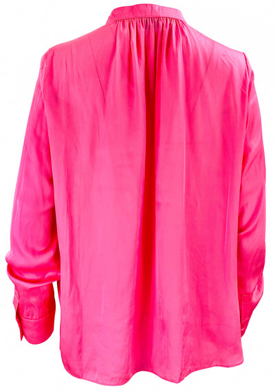 Zadig & Voltaire Tink Satin Blouse in Pink - Discounts on Zadig & Voltaire at UAL