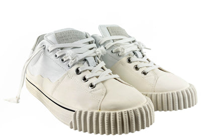 Maison Margiela New Evolution Sneaker in White and Cream - Discounts on Maison Margiela at UAL
