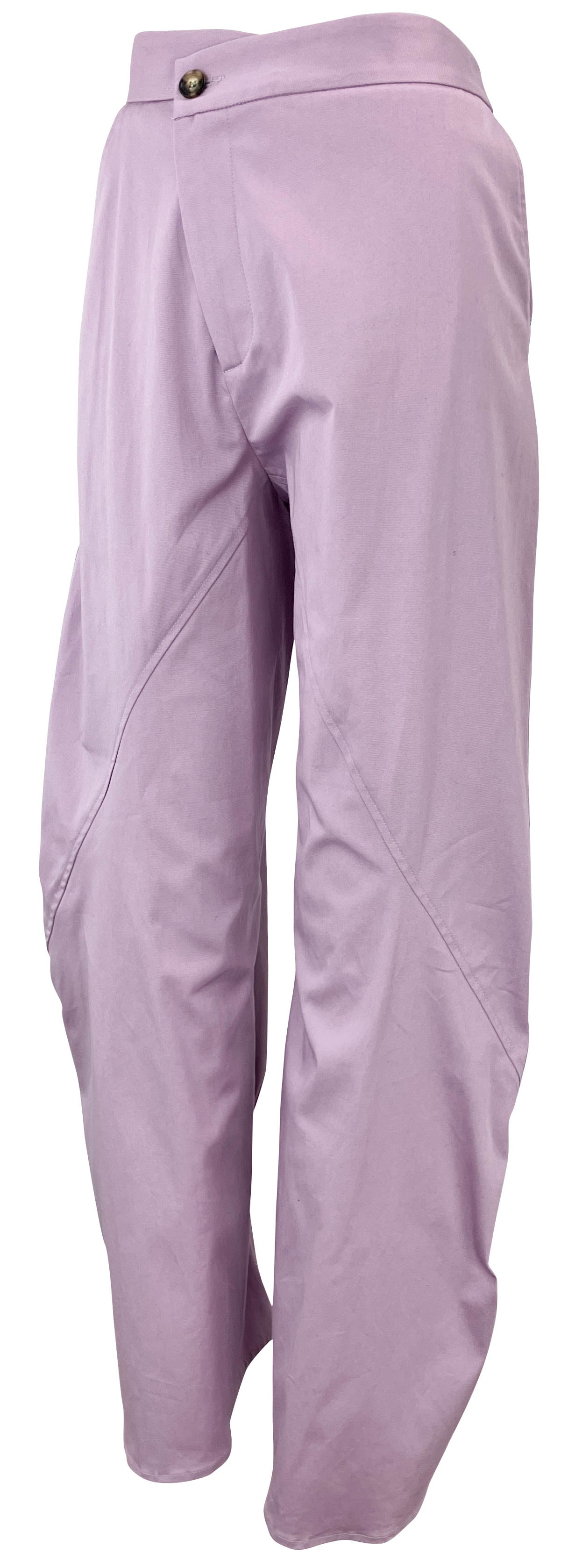 JW Anderson Off-Center Seam Trousers in Lilac - Discounts on JW Anderson at UAL