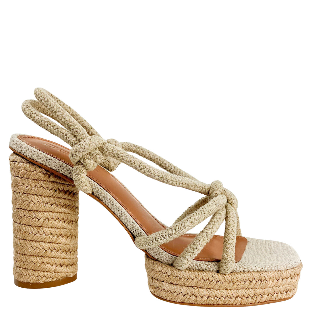 Mercedes Castillo Audra Platform Sandals in Natural - Discounts on Mercedes Castillo at UAL