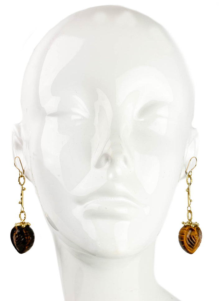 Ulla Johnson Galia Earrings in Tiger's Eye - Discounts on Ulla Johnson at UAL