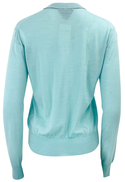 Bottega Veneta Lightweight Sweater in Light Blue - Discounts on Bottega Veneta at UAL