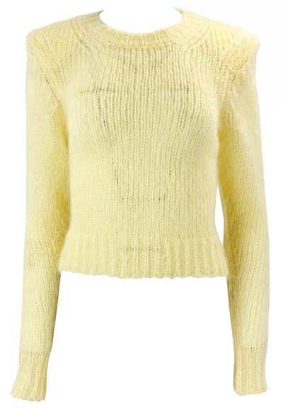 Isabel Marant Idona Sweater in Light Yellow - Discounts on Isabel Marant at UAL