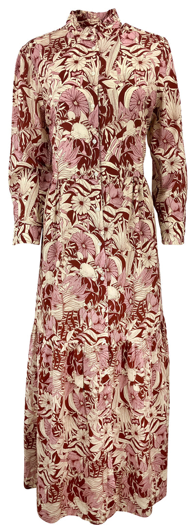 Birds of Paradis by Trovata Floral Shirtdress in Pink Multi - Discounts on Birds of Paradis at UAL