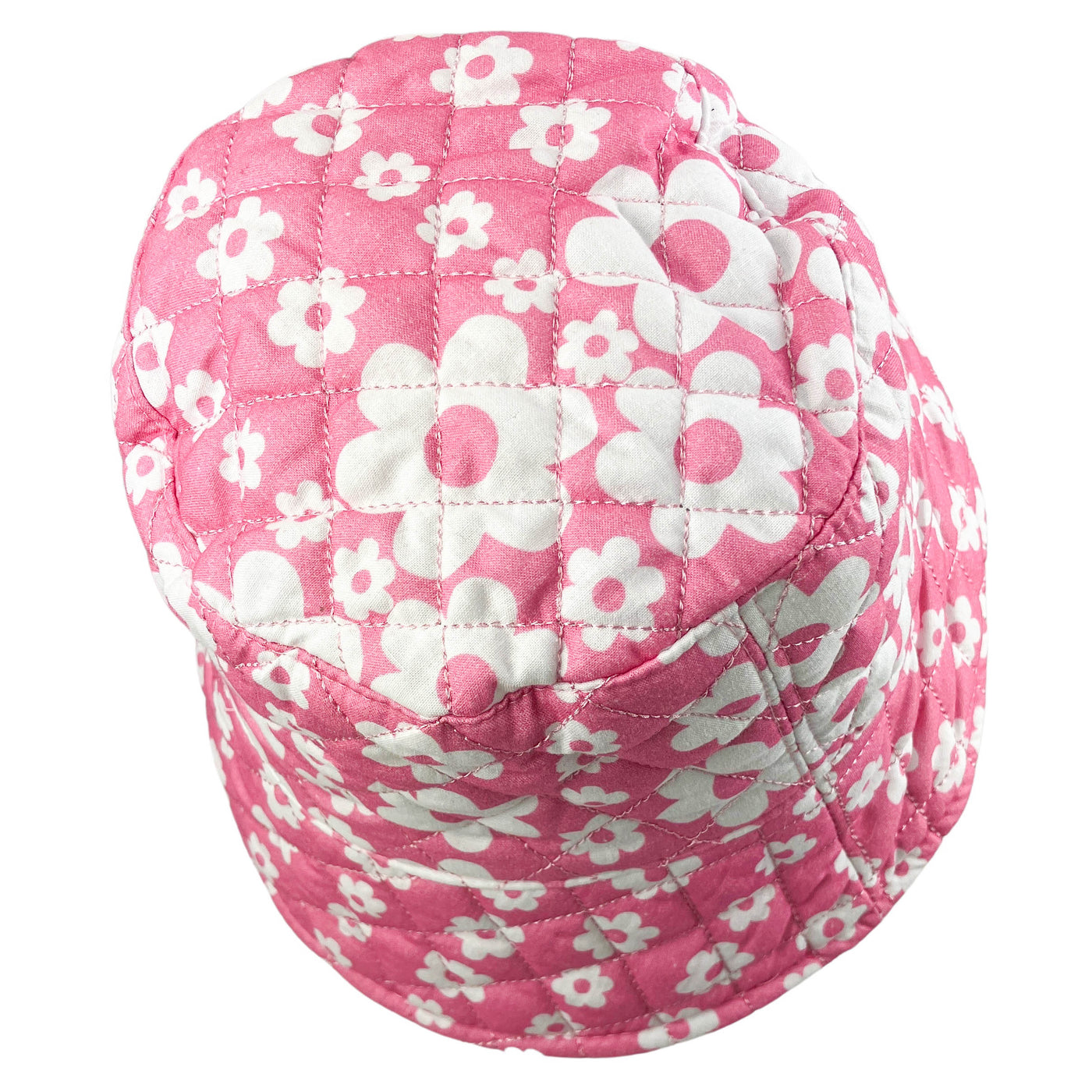 Jocelyn Palm Springs Quilted Floral Bucket Hat in Pink - Discounts on Jocelyn at UAL