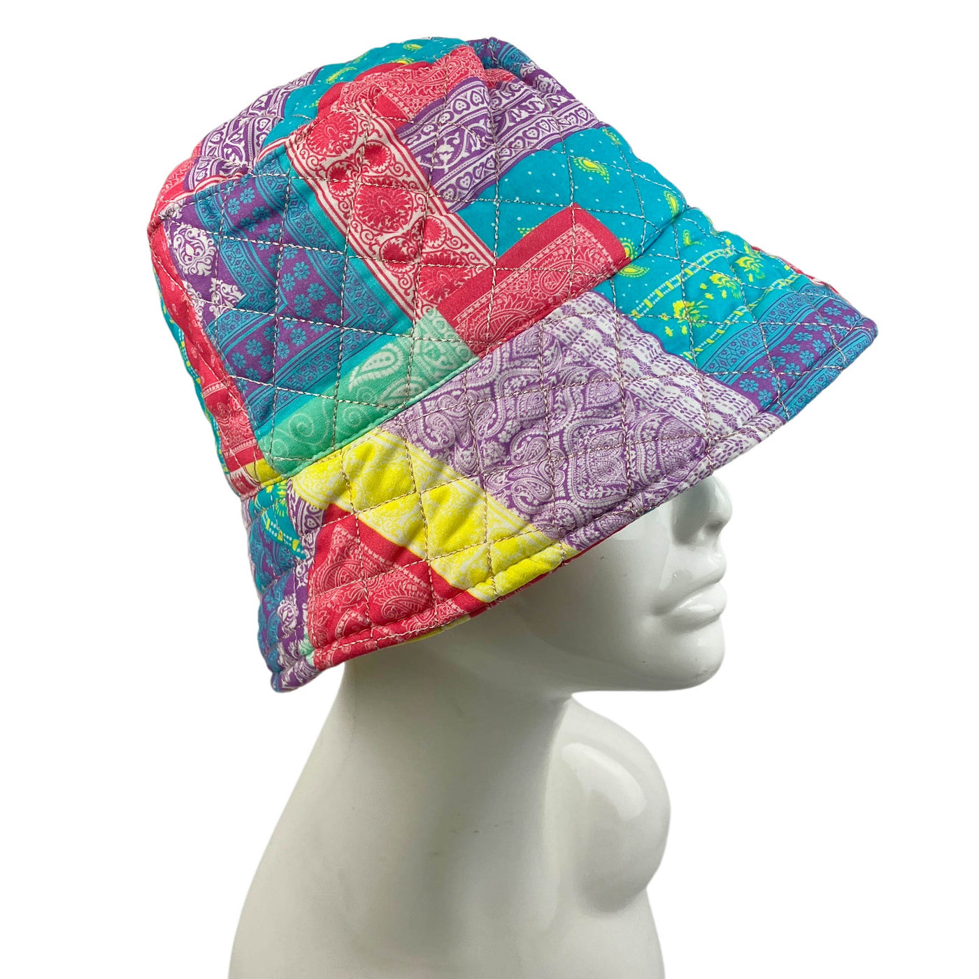 Jocelyn Palm Springs Quilted Bucket Hat in Multicolor - Discounts on Jocelyn at UAL