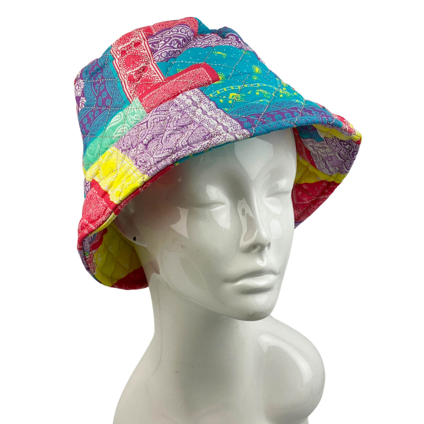 Jocelyn Palm Springs Quilted Bucket Hat in Multicolor - Discounts on Jocelyn at UAL
