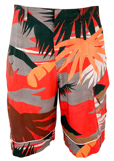 Palm Angels Hawaiian Print Shorts in Multi - Discounts on Palm Angels at UAL
