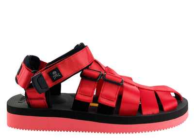 Suicoke x Mastermind Shalo Sandals in Red - Discounts on Suicoke at UAL