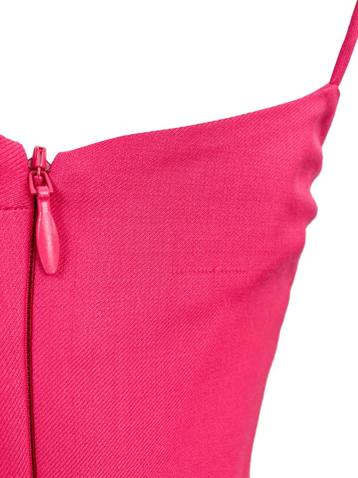 Zeynep Arcay Wool Mini Dress in Fuschia - Discounts on Zeynep Arcay at UAL