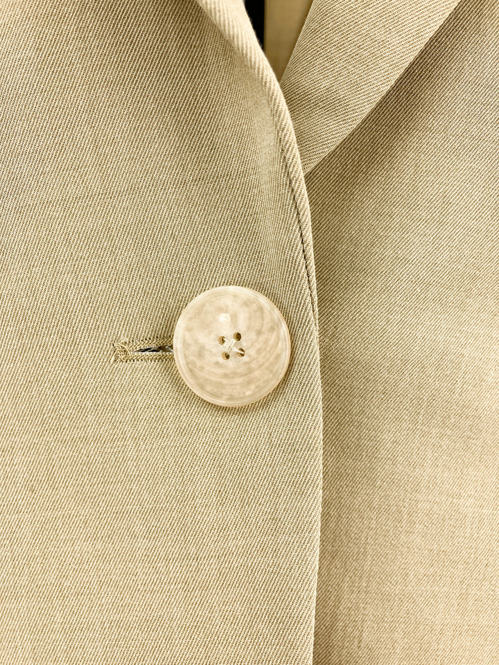 Petar Petrov Juniper Wool Gabardine Single-Breasted Jacket in Tea - Discounts on Petar Petrov at UAL