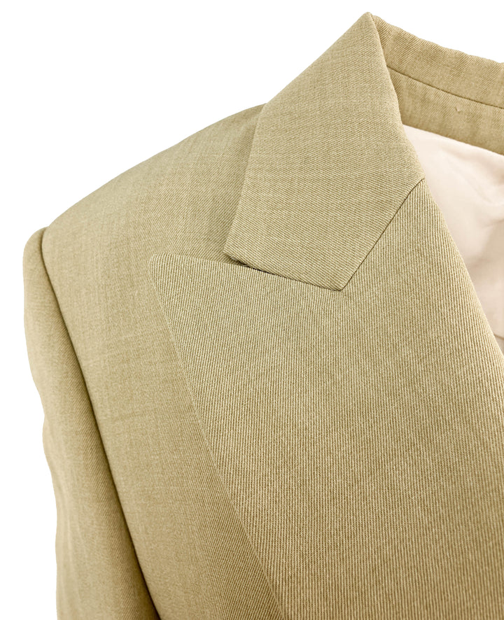 Petar Petrov Juniper Wool Gabardine Single-Breasted Jacket in Tea - Discounts on Petar Petrov at UAL