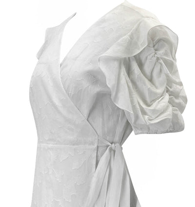 Tanya Taylor Kimora Dress in White - Discounts on Tanya Taylor at UAL