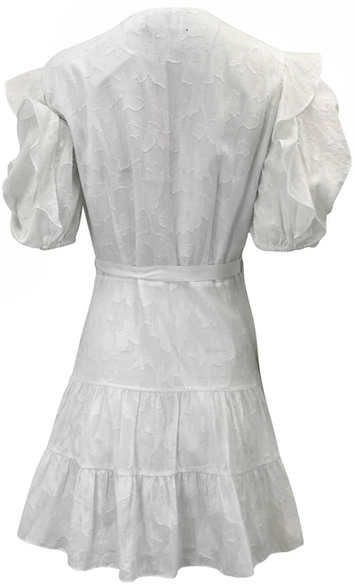 Tanya Taylor Kimora Dress in White - Discounts on Tanya Taylor at UAL
