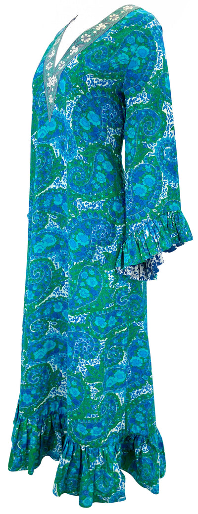 Alix of Bohemia Zelda Pool Paisley Dress in Blue Multi - Discounts on Alix of Bohemia at UAL