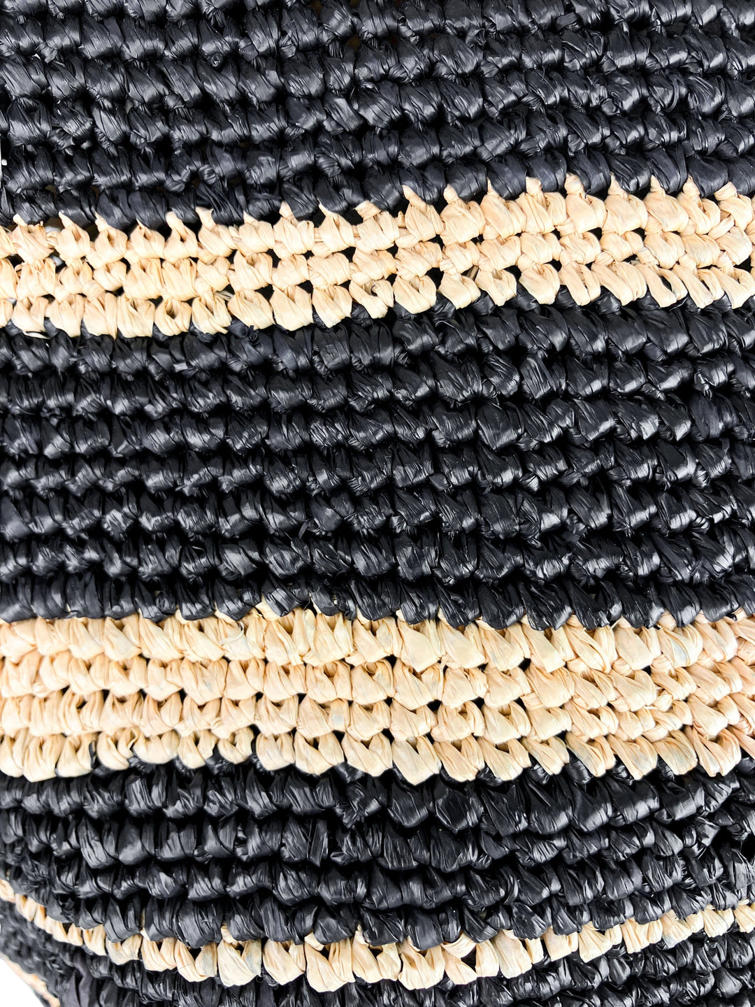 Alex Rivière x Manebi Bahia Striped Tote Bag in Natural and Black - Discounts on Manebí at UAL