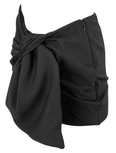 The Attico Daiki Mini Skirt in Black - Discounts on The Attico at UAL