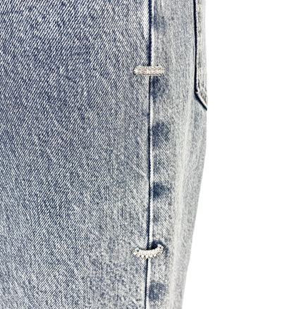 Givenchy Wide Leg Denim with Crystal Embellishments - Discounts on Givenchy at UAL