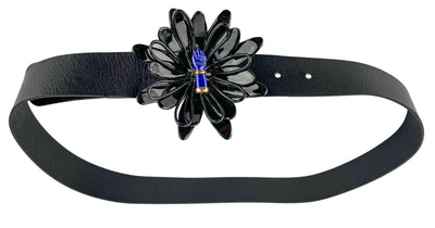 Gabriela Hearst Hildegard Belt in Black/Lapis - Discounts on Gabriela Hearst at UAL
