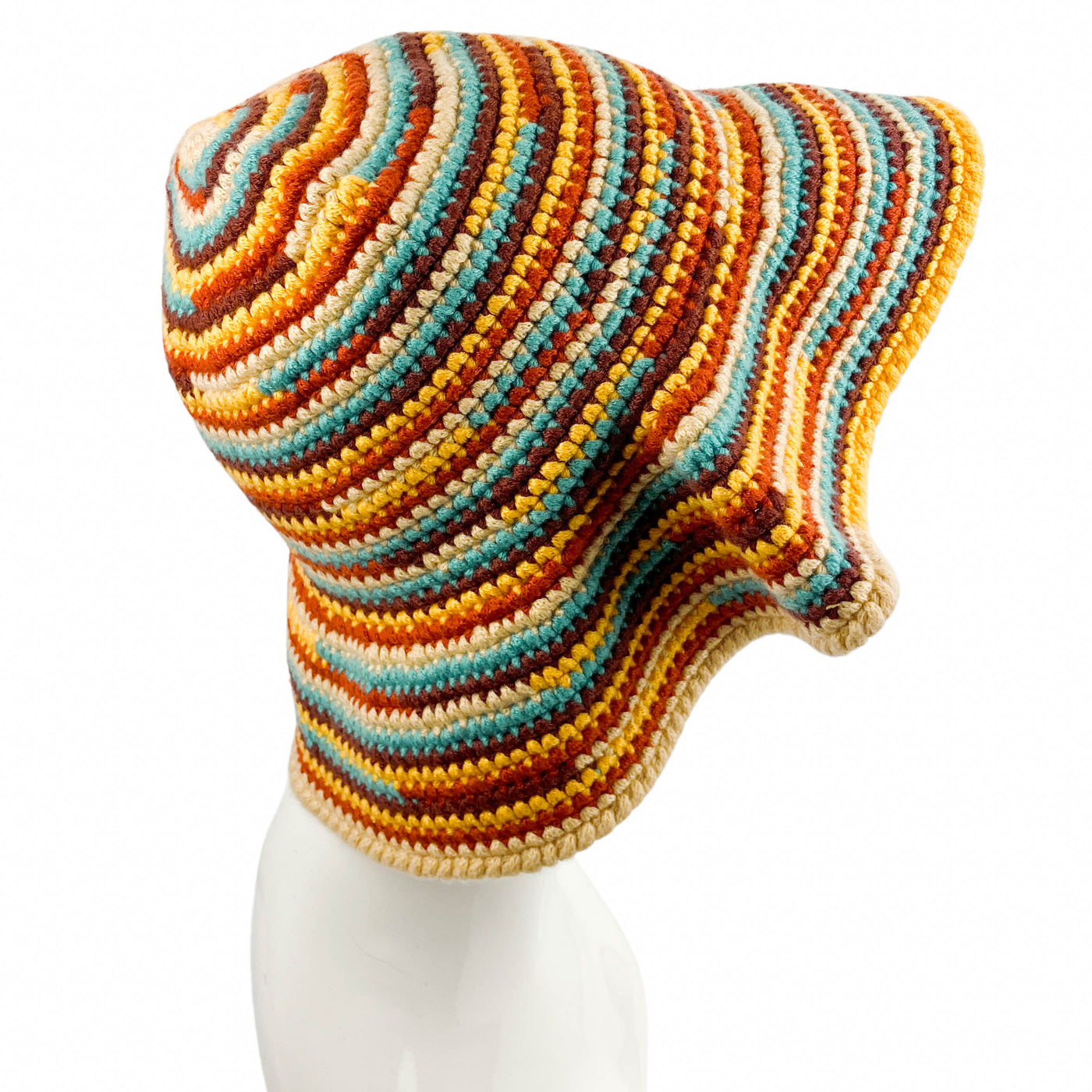 Canessa Striped Hat in Multi - Discounts on Canessa at UAL