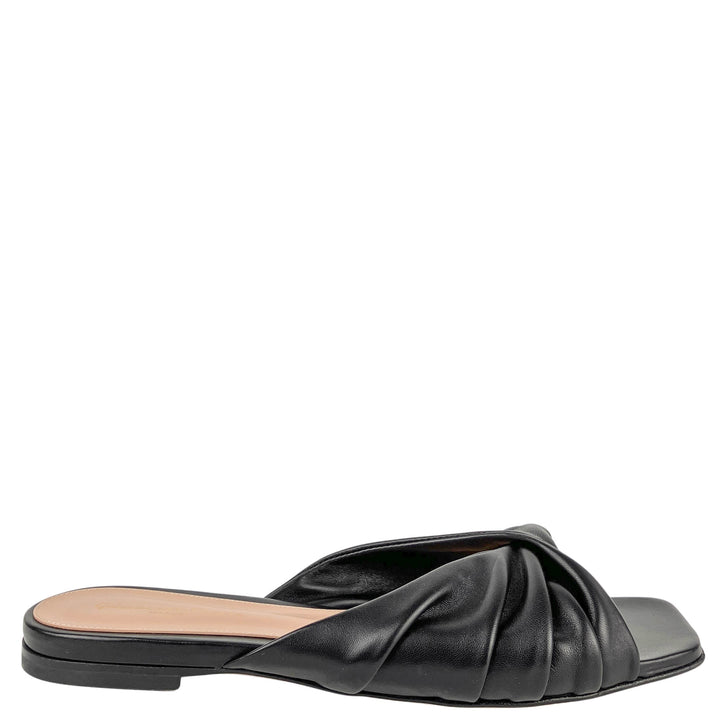 Gianvito Rossi Selene Sandals in Black - Discounts on Gianvito Rossi at UAL