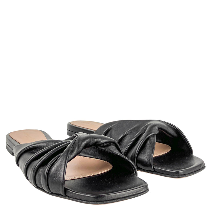 Gianvito Rossi Selene Sandals in Black - Discounts on Gianvito Rossi at UAL
