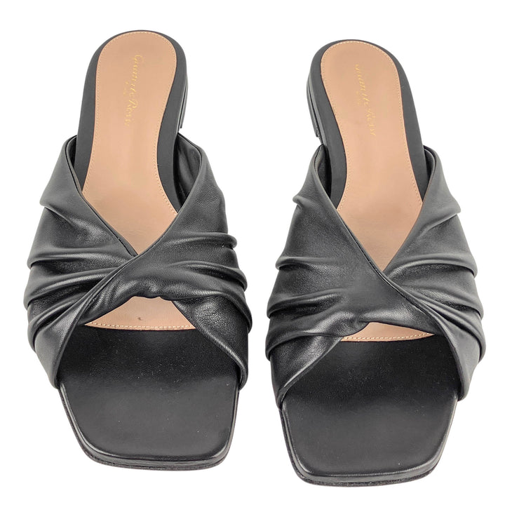 Gianvito Rossi Selene Sandals in Black - Discounts on Gianvito Rossi at UAL