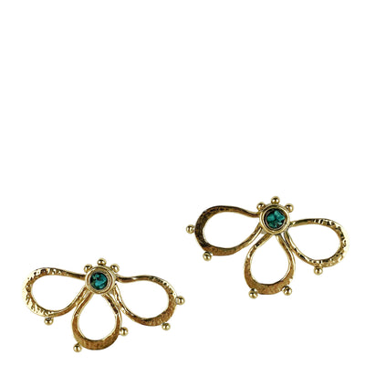 Ulla Johnson Hammered Chain Flower Stud Earrings in Turquoise - Discounts on Ulla Johnson at UAL