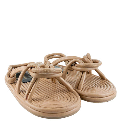 Proenza Schouler Cable Sandals in Khaki - Discounts on Proenza Schouler at UAL