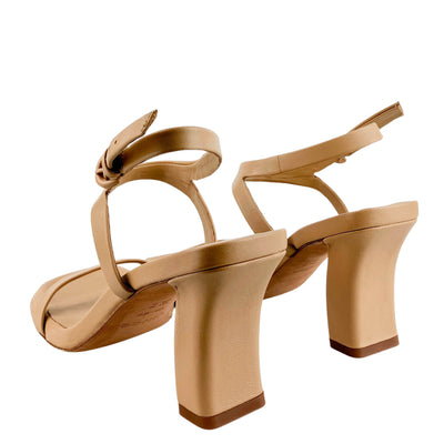 Vince. Luella Leather Sandals in Blonde - Discounts on Vince. at UAL