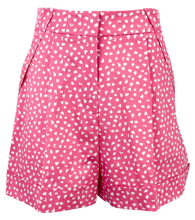 Piazza Sempione High Rise Shorts in Pink and White - Discounts on Piazza Sempione at UAL