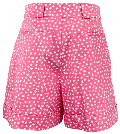 Piazza Sempione High Rise Shorts in Pink and White - Discounts on Piazza Sempione at UAL