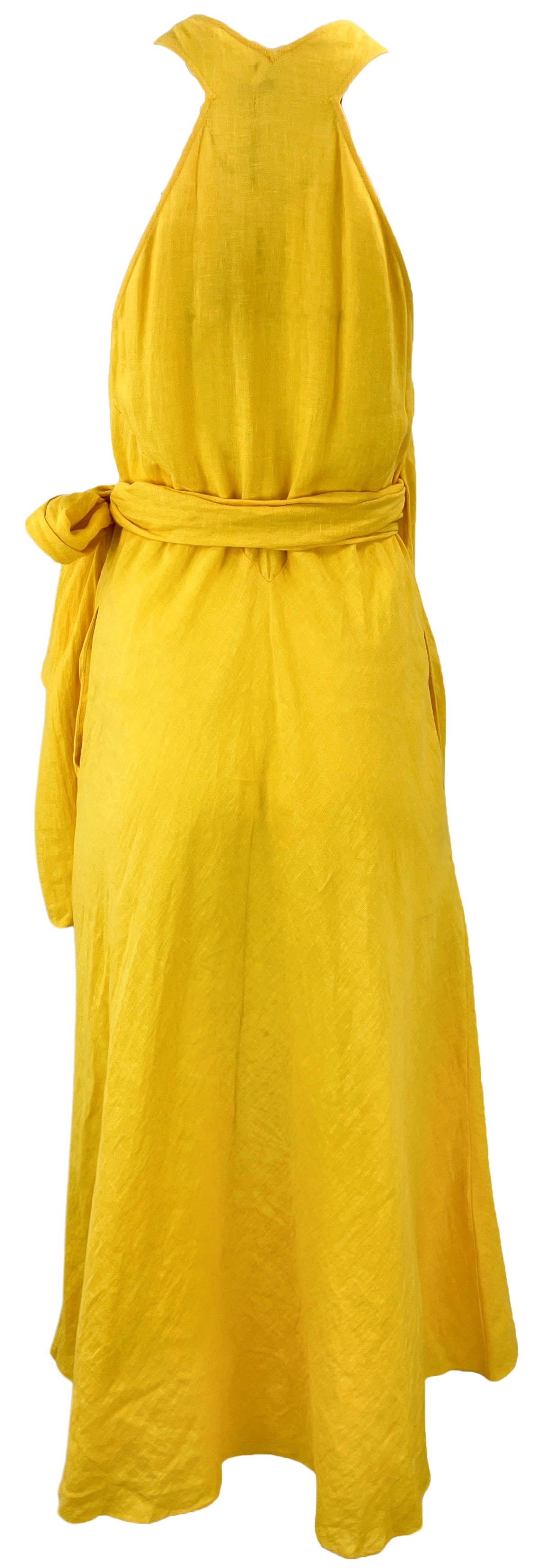 Three Graces Linnea Linen Dress in Sunny Yellow - Discounts on Three Graces at UAL